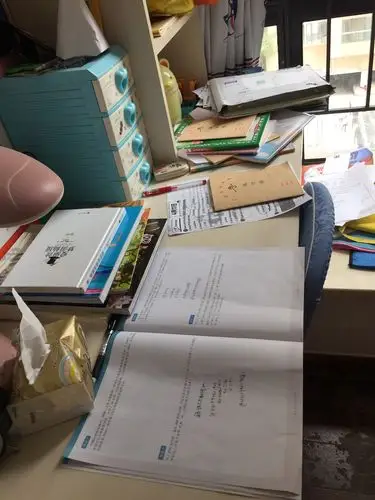 每次写完作业,我的书桌总是乱轰轰