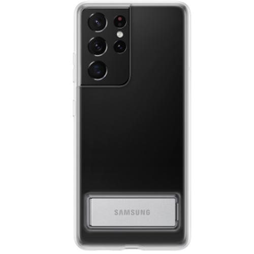 三星 galaxy s21 ultra 5g手机壳 原装立式可支架透明壳 s21ultra手机