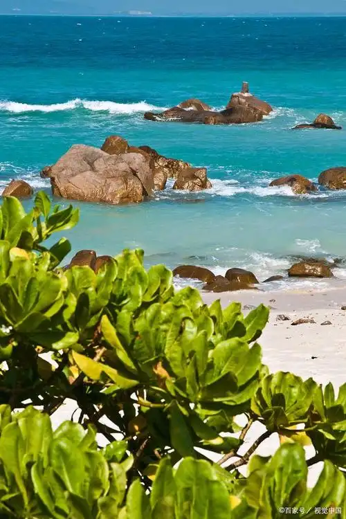 三亚风景踏浪中