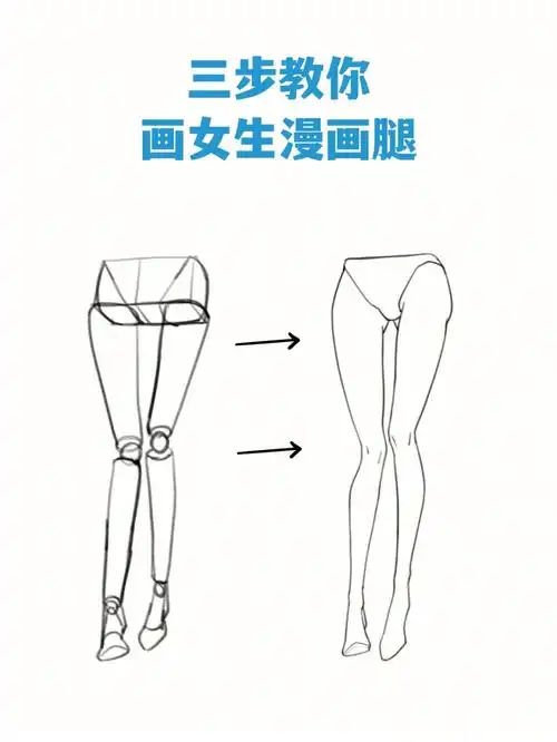 procreate教程三步教你画女生漫画腿