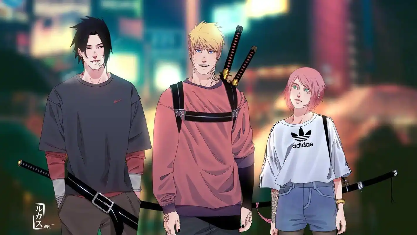 《火影忍者》壁纸分享,好潮的一众,帅炸