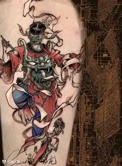 鬼神纹身_鬼神纹身图案_鬼神纹身手稿图片_纹身大咖图库