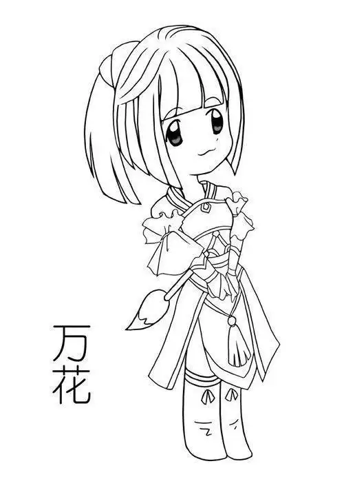 q版古装简单简笔画