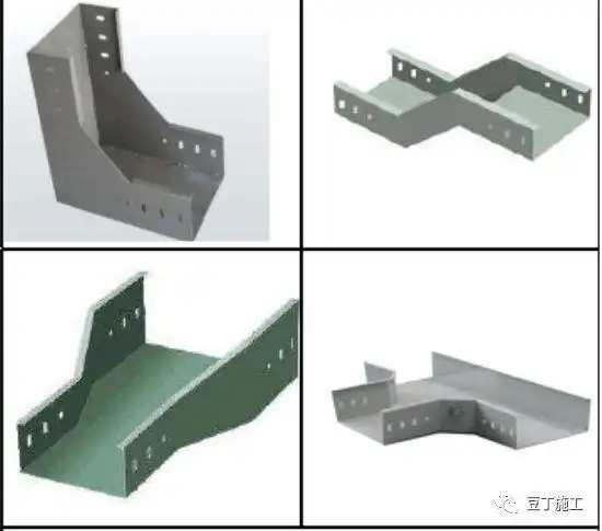 (6)桥架连接 转角,爬坡,变径及分支处使用专用成品连接件