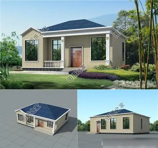 135平左右农村一层自建房越来越好看村里人夸赞