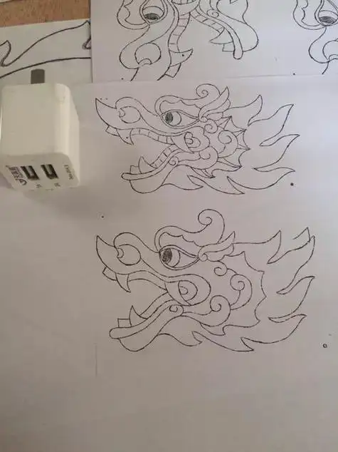 龙头简笔画彩色龙头简笔画彩色简单