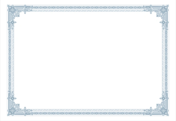 简约线条证件证书边框海报背景 - 当图网