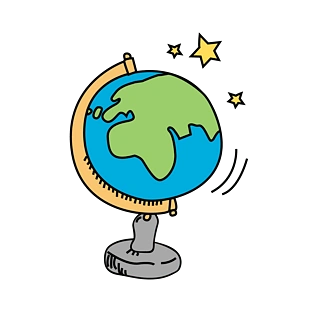 地球仪手绘图片大全