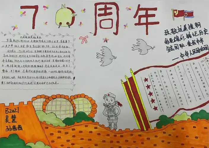 向英雄致敬—— 校团委开展"纪念抗美援朝70周年"手抄报宣传活动_荆州