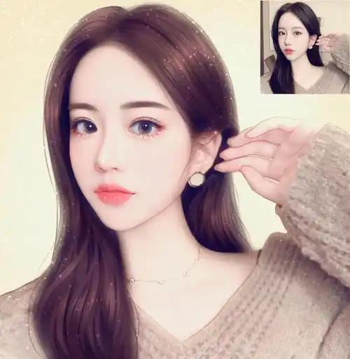 真人照片转手绘写实头像卡通绘画素描肖像漫画人物设计定制作 梦幻风