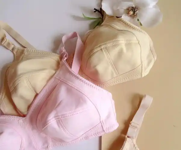 内衣加薄款布无海绵无钢圈妈妈防下垂舒女中老年罩杯老式文胸粉色4090