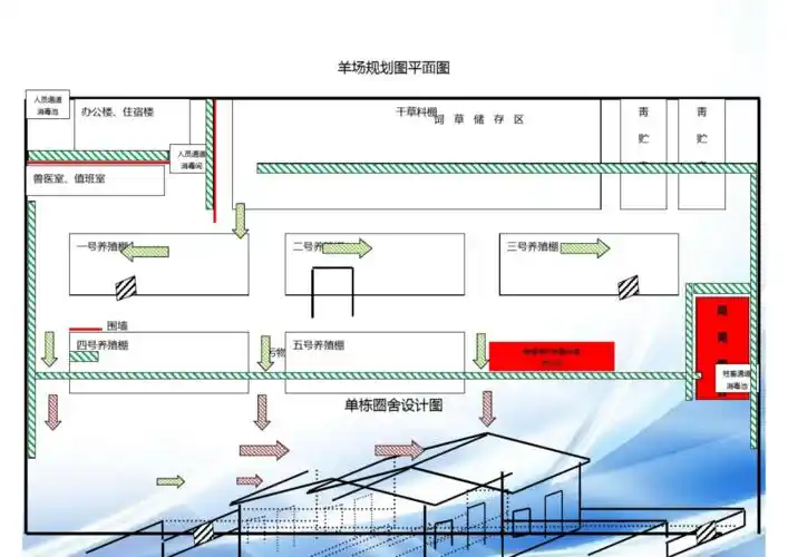 羊圈舍设计图 .pdf 3页