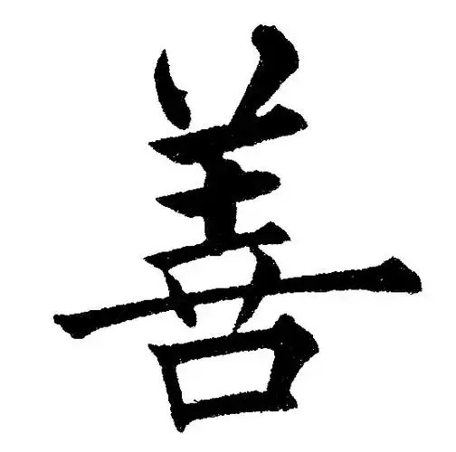 善字楷书写法_善楷书怎么写好看_善书法图片_词典网