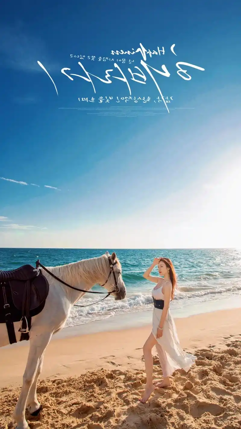 三亚海边骑马拍照个人网红写真.#旅拍 #摄影 #三亚约拍 # - 抖音