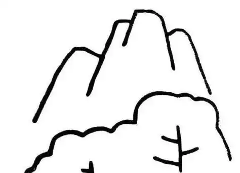 大山简笔画大山简笔画图片