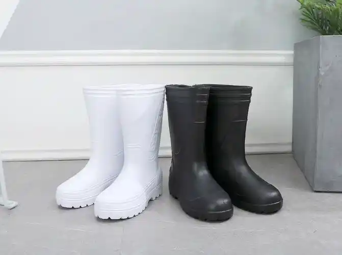 高筒无网布速干男雨鞋劳动水鞋eva泡沫轻便食品卫生靴水靴雨鞋水产