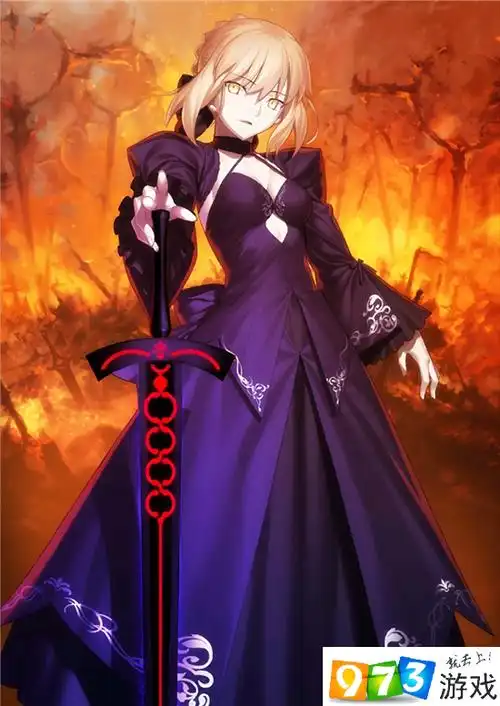 fgo黑saber满破立绘高清大图分享