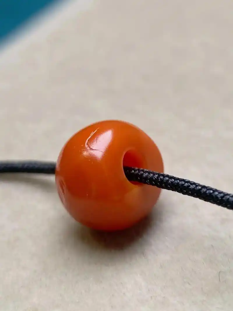 藏传 老南红 满满风化柿子红 马蹄珠 藏传 老南红 满满风化柿子红