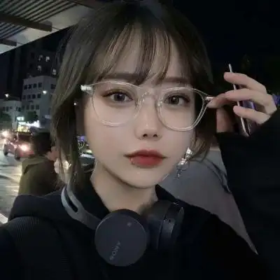 戴眼镜优质女头 高清女生戴眼镜霸气酷的图片_女生头像_美头网