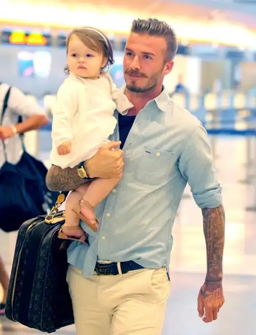 哈珀·贝克汉姆|11岁小七圆润可爱,五官像极了年轻时的贝克汉姆,是家