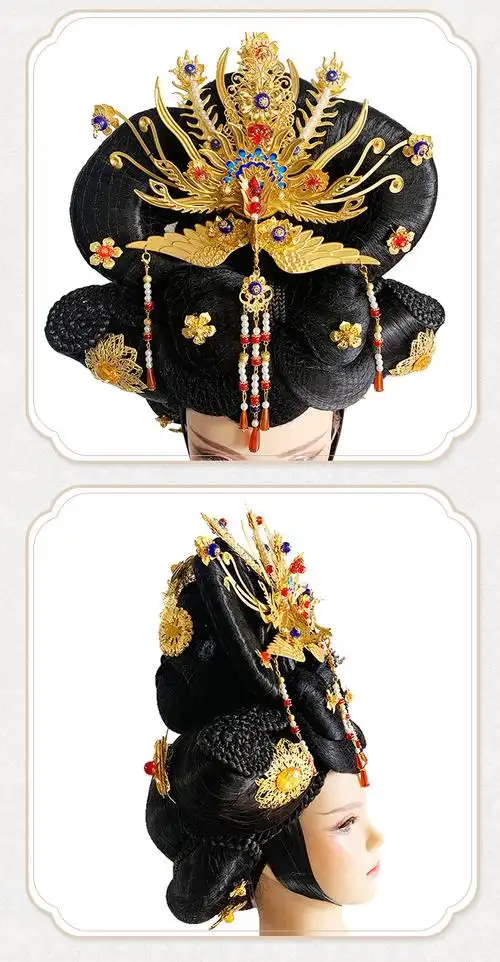 发套唐朝杨贵妃高贵宫廷头饰整顶假发反串演出整顶假发