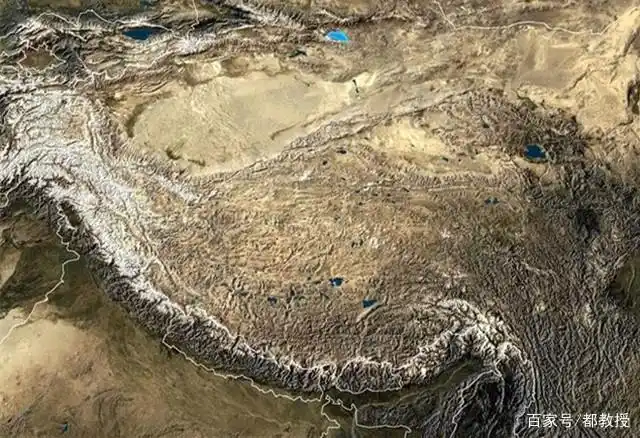 青藏高原卫星图