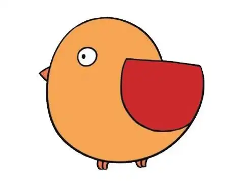 卡通麻雀简笔画步骤图解,麻雀简笔画图片大全,图片,简笔画-学笔画