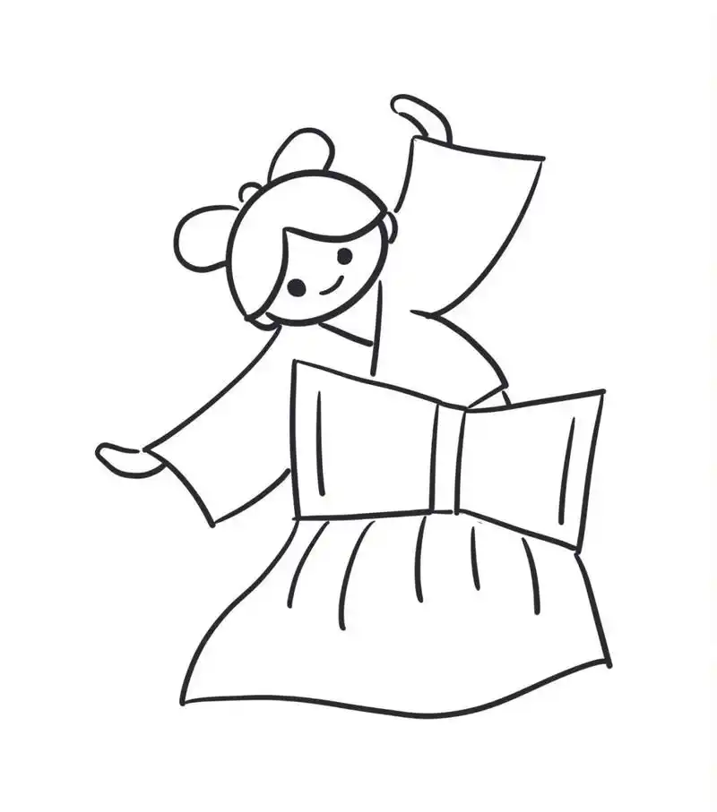 一起来画简笔画:载歌载舞的人们 #简笔画# #简笔画教程# #画画的日常