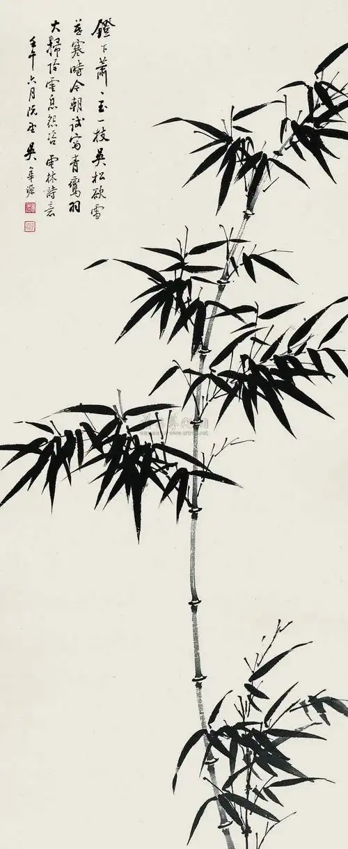 竹子国画作品欣赏