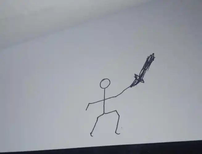 手翻画教程一步一步教 100种士兵火柴人(图3)