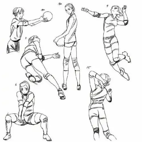 漫画人物体态怎么画?人物运动体态线稿参考!