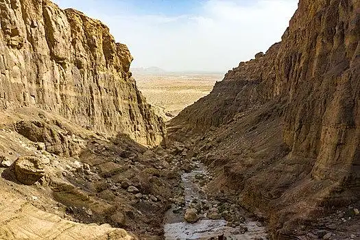 中国新疆的戈壁滩