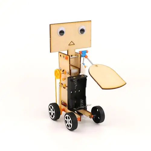 diy科技制作发明电动行走摇扇机器人学生科学实验科学实验