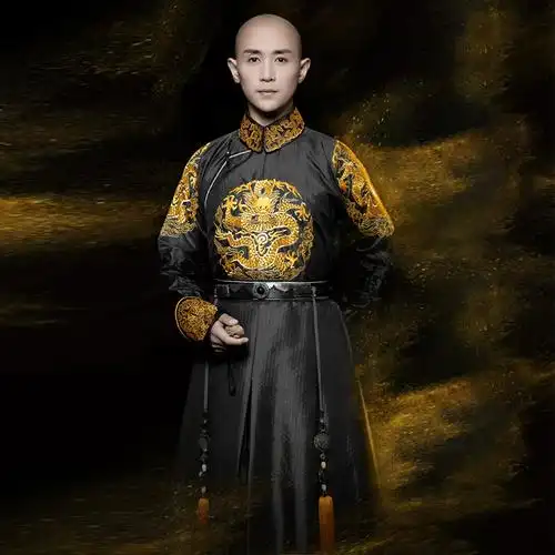 影视古装清朝阿哥服满族清朝男古装王爷服龙袍阿哥贝勒古装演出服