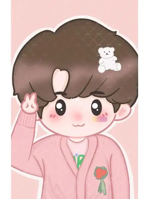 画小卡啦严浩翔q版小卡客单展示饭圈美工