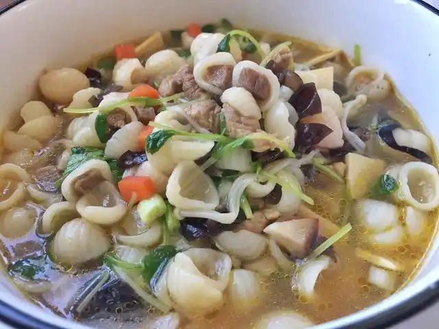 巨好吃肉丁猫耳朵面简单易做隔几天就想吃一顿这山西汤面