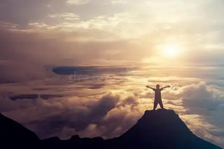 山顶上的蜻蜓图片