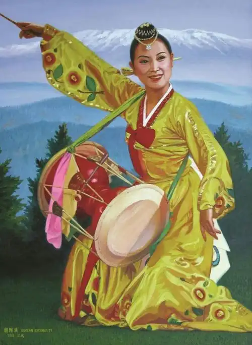 关于朝鲜族的绘画作品鉴赏