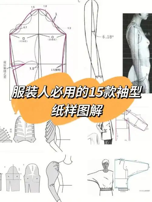 纸样图解15款实用常见袖型结构制图及原理