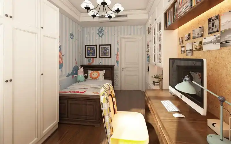 简约美式风格装修儿童房布置图