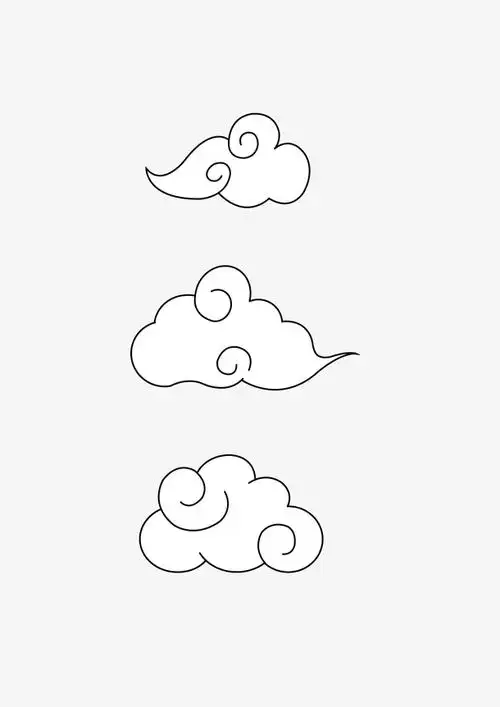 手绘可爱云朵
