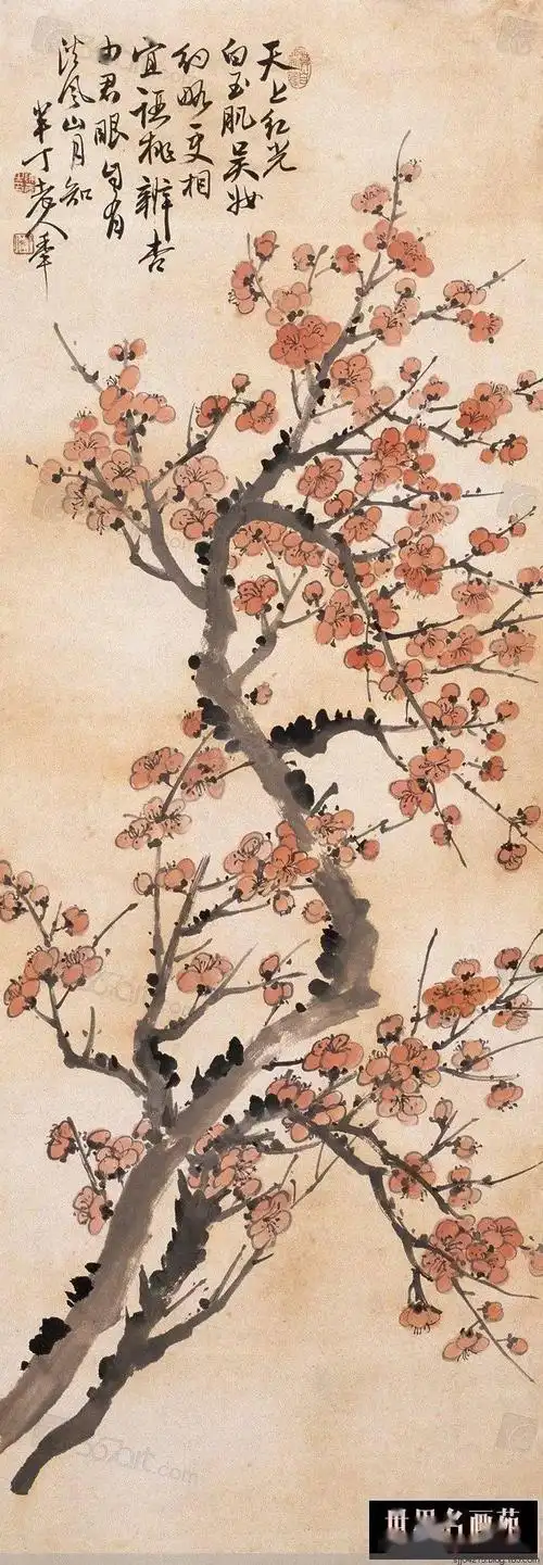 陈半丁梅花作品赏