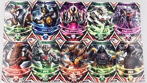 奥特曼融合卡片贝利亚加坦杰厄美尔巴迪迦黑暗圆环