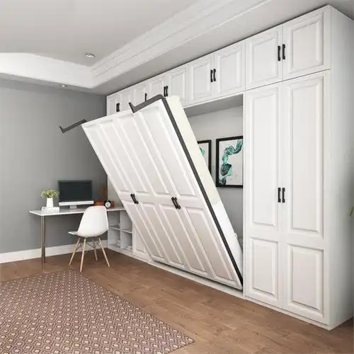 多功能隐形床折叠床组合一体书桌柜创意小户型单人壁床钢琴床