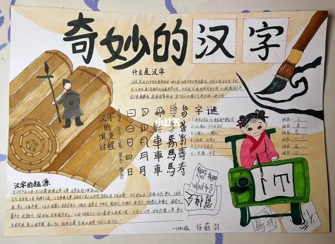 汉字主题手抄报