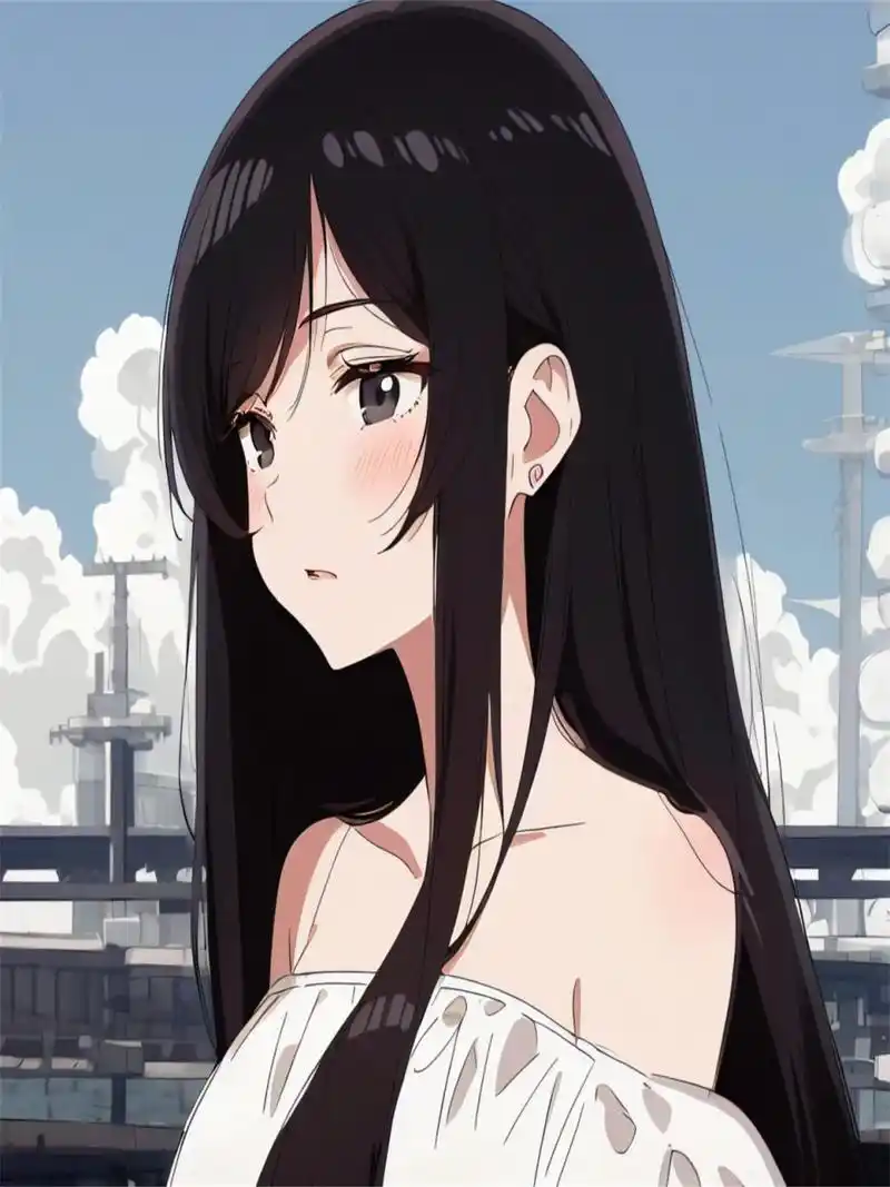 动漫中魅力四射的黑长直女孩  黑长直女孩是指留着黑色长直发的女孩.