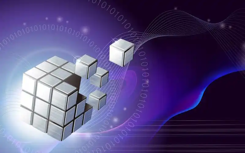 一个颜色魔方的壁纸1024x768分辨率查看