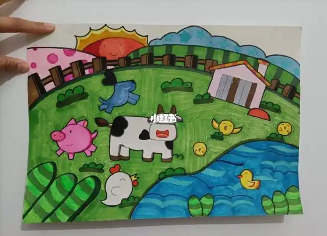 农场简笔画农场简笔画图片大全