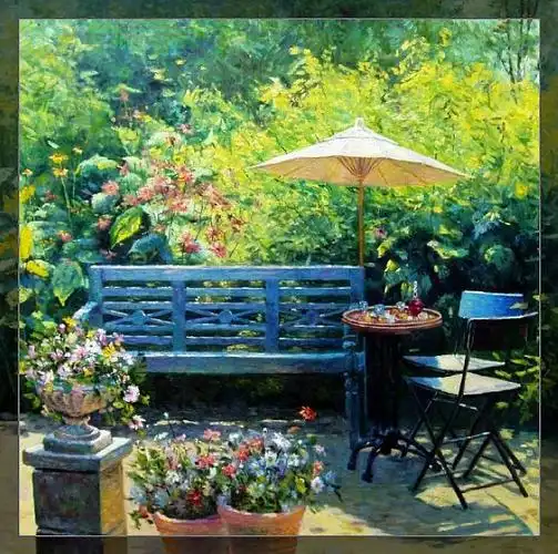 04 我想有个花园, 一起种植爱的平淡流年—— 水彩写实——安倍晋三俊