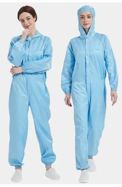连体洁净服无尘服工作服防尘服无菌服车间全身净化服 白色 3连体高